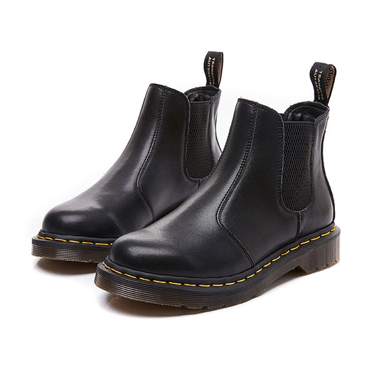 Women's leather thick casual Martin boots