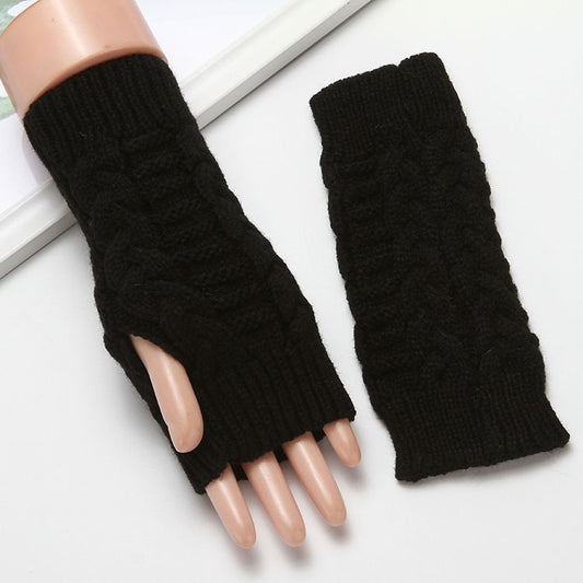 Men's And Women's Extended Warm Wool Leaking Gloves