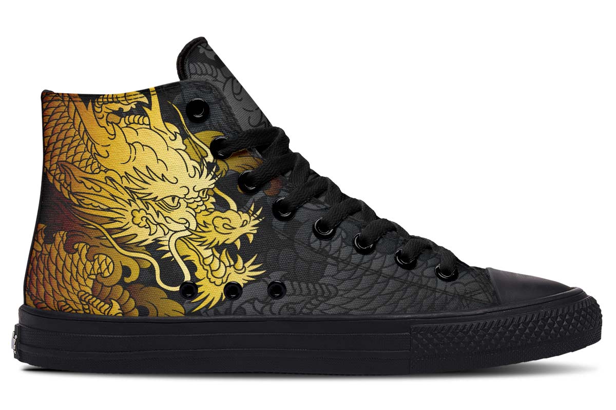Men's And Women's Fashion Color Printing High-top Canvas Shoes