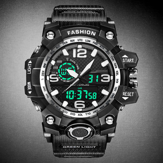 Double Display Outdoor Table Student Outdoor Mens Watch Waterproof Children Electronic Watch Fashion Sports Men's Wholesale
