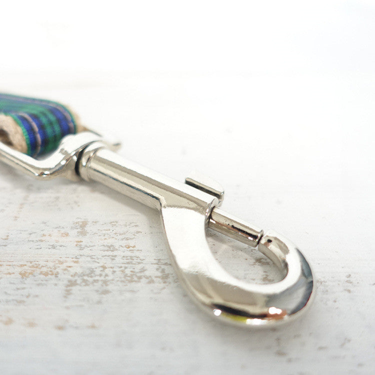 Green Checker Dog Chain