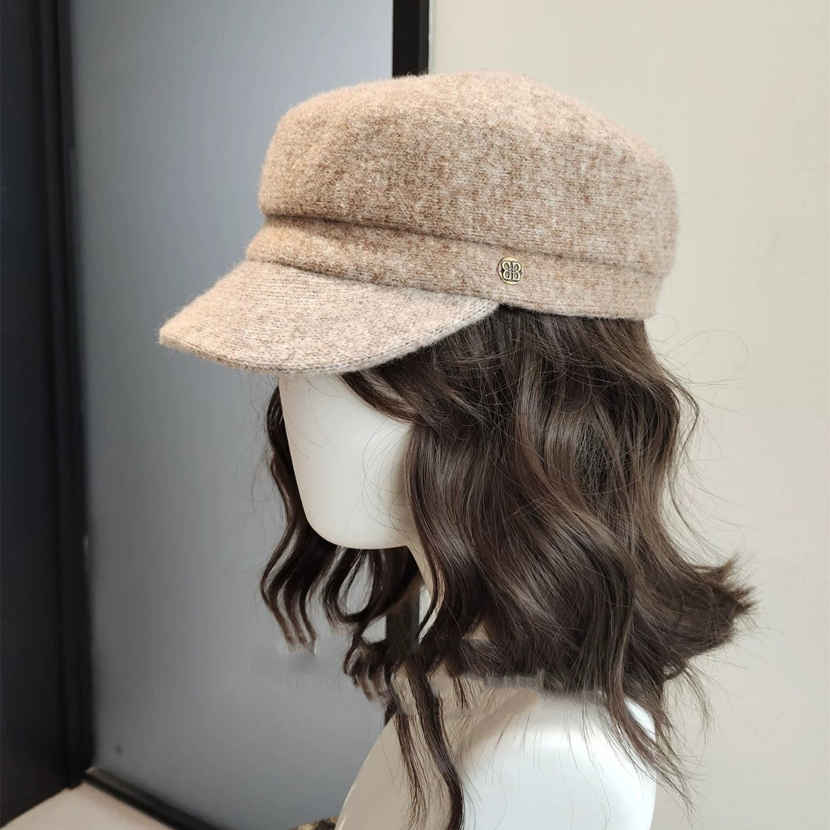 All-season Wool Beret For Fall And Winter