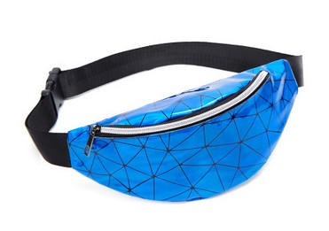 Cool colorful sequined diamond belt bag
