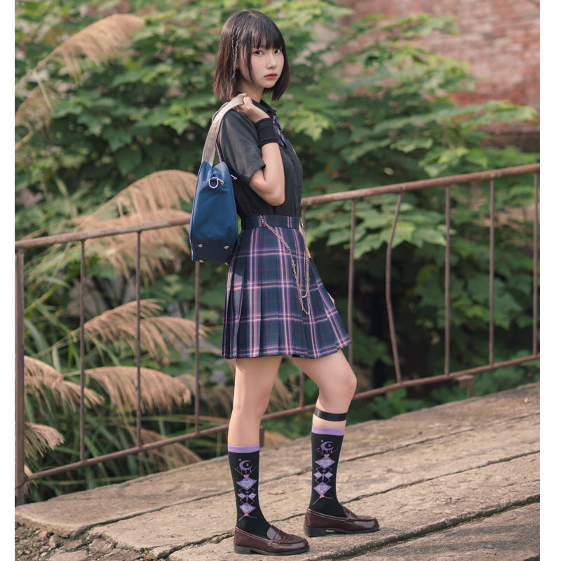 Hip-hop Street E-sports Girl Jk Uniform Calf Cotton Socks