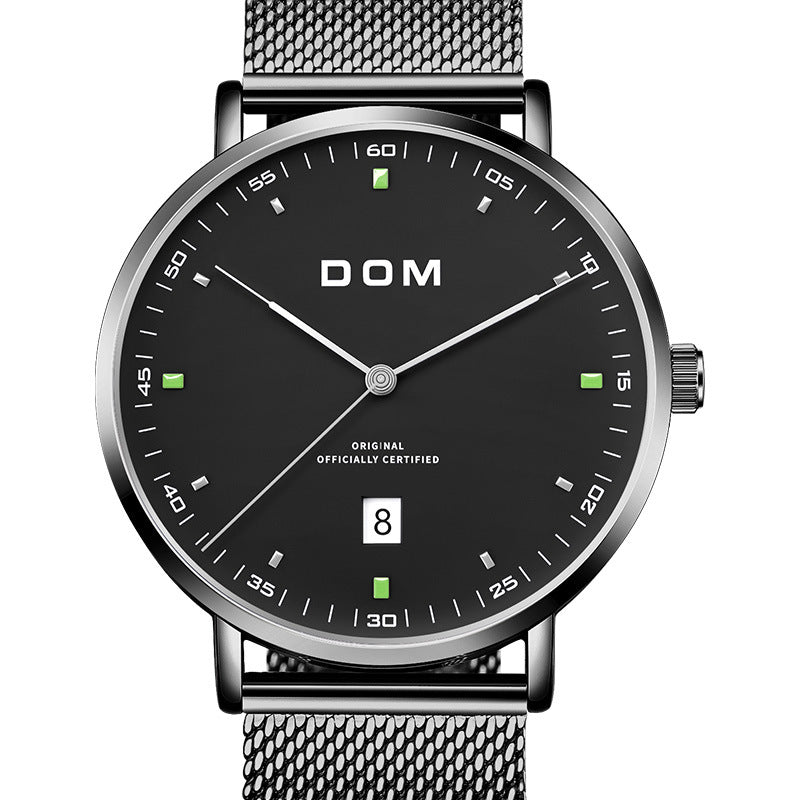 Simple fashion waterproof men's watch