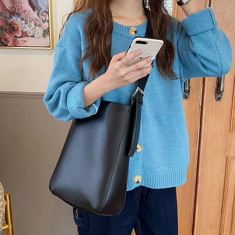 Retro Crossbody Korean Versatile One-shoulder Brown Messenger Bag