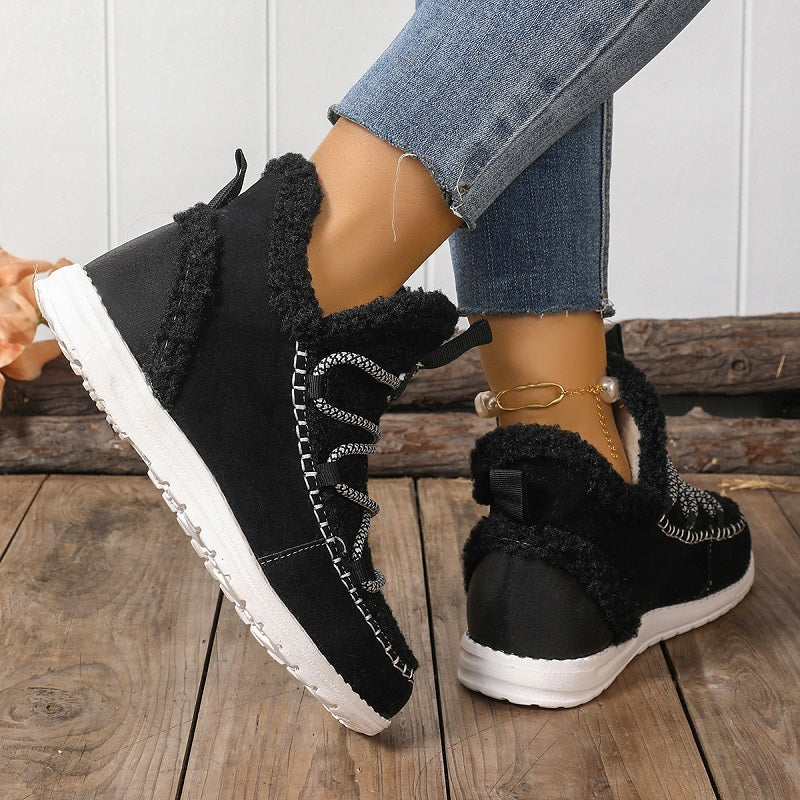 Season New Mid-top Women's Large Size Fashion Simple Snow Boots