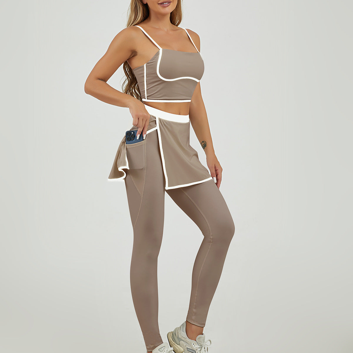 Fitness Culotte Two-Piece Sports Suit For Women