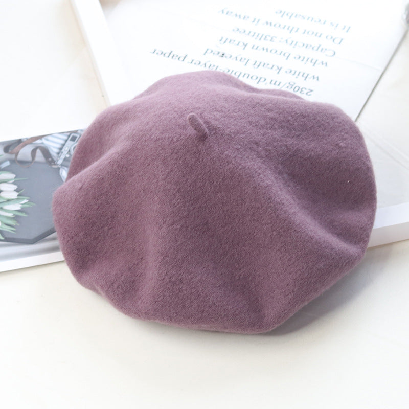 Children's Fashion Retro Warm Painter Woolen Knitted Hat
