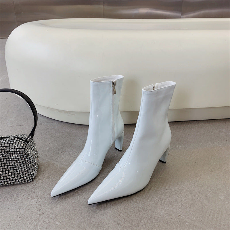 Women's Pointed Toe Stiletto Boots With All-match Temperament