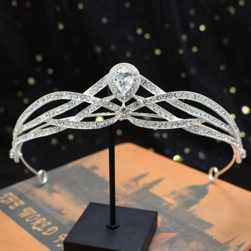 Temperament Zircon Inlaid Crown Hoop