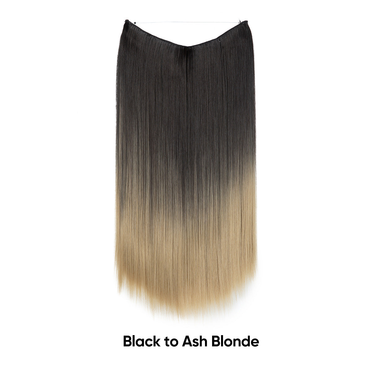 Women's One-piece Adjustable Invisible Straight Multi-color Gradient Hair Extension Fishline