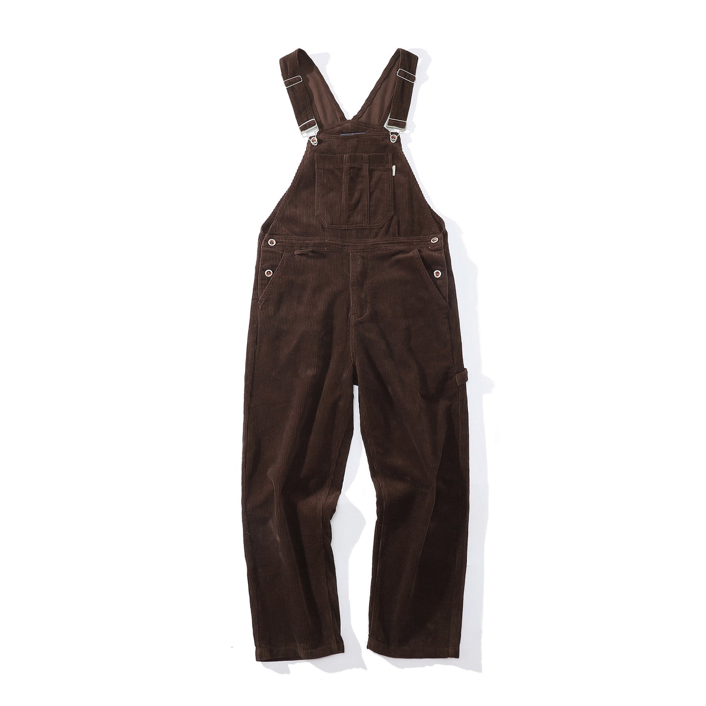 Brown Trousers Pure Color Cotton Lantern