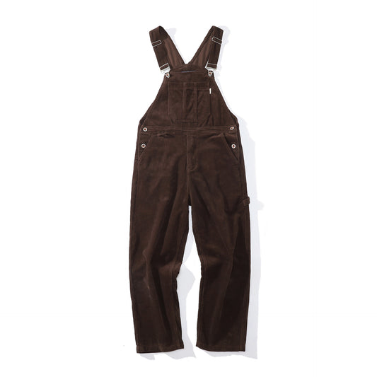 Brown Trousers Pure Color Cotton Lantern