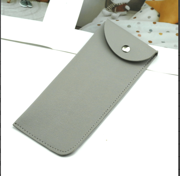 Glasses storage bag-PU leather-black-1 piece