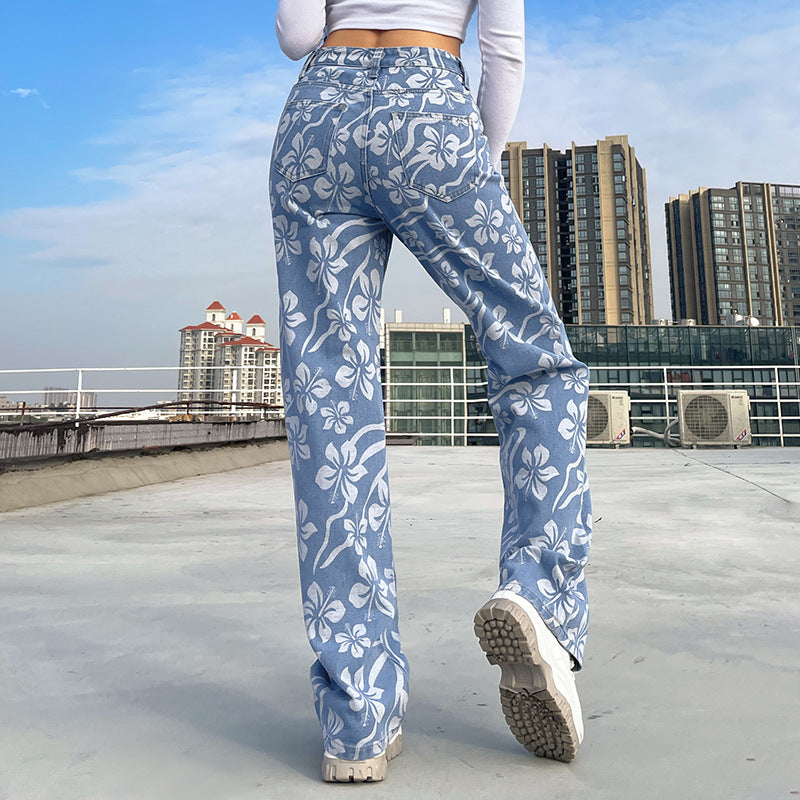 Fashion And Sweet Style Flower Pattern Personality