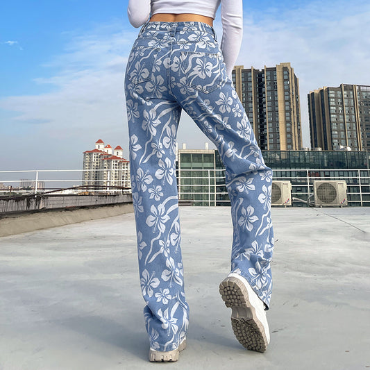 Fashion And Sweet Style Flower Pattern Personality