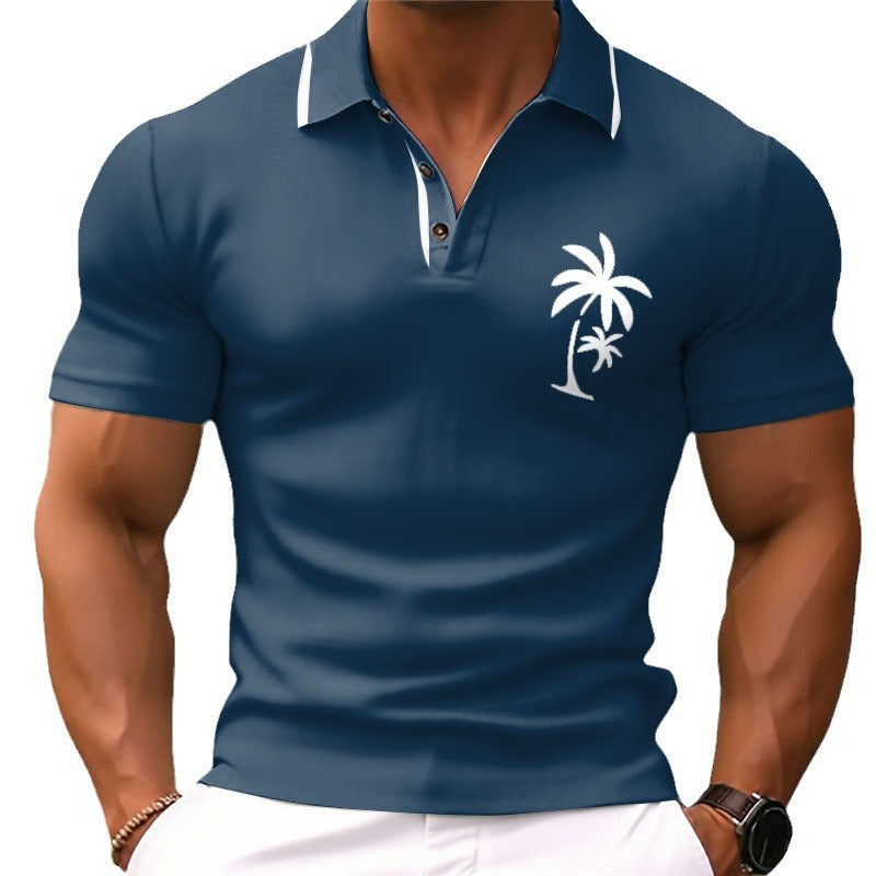 Printed Short Sleeve Simple Fashion Loose