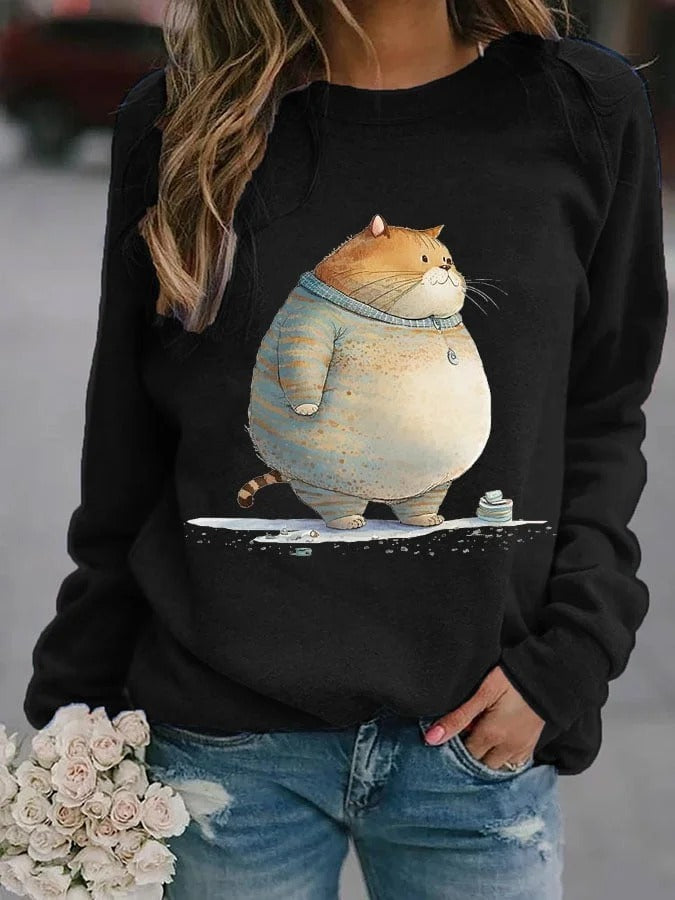 Women's Loose Casual Comfortable Versatile Daily Printing Sweater