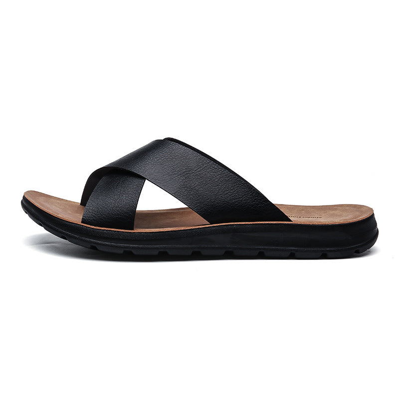 Men's Slippers Outer Wear Plus Size Beach Shoes