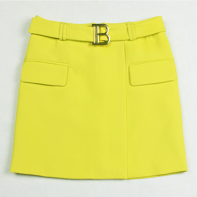 Trendy Summer Slim And Cool A-line Bag Hip Mini Skirt