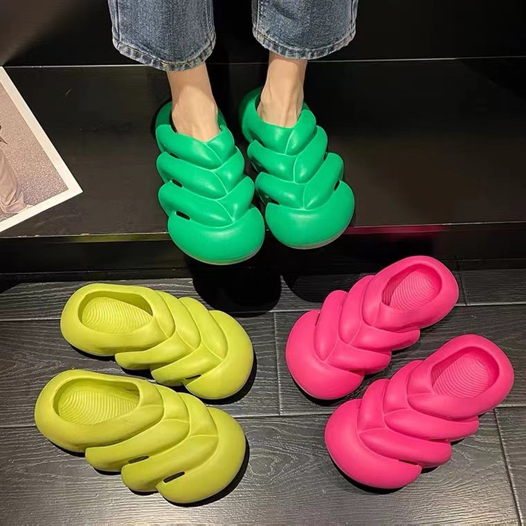Skeleton Slippers Over Toe Couple Sandals