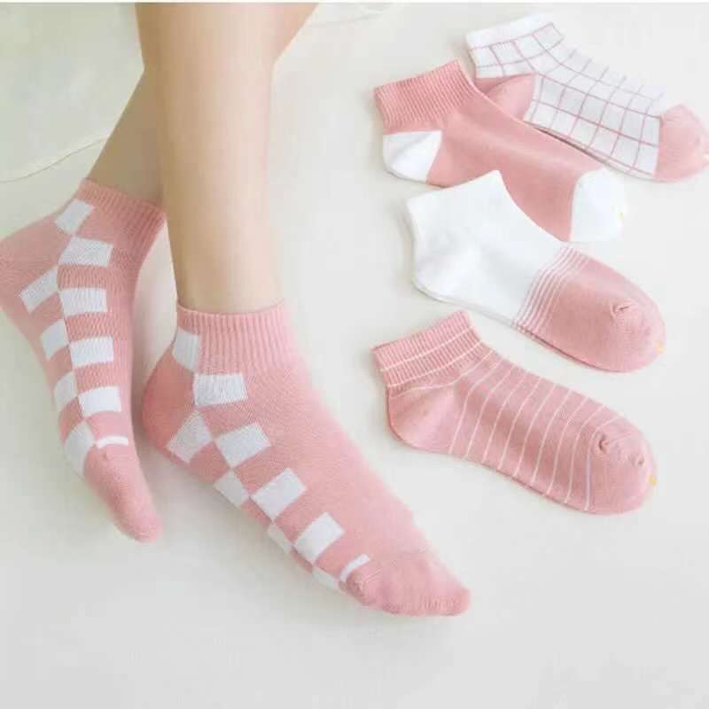 Summer Thin Shallow Mouth Boat Socks Ladies Cotton Socks
