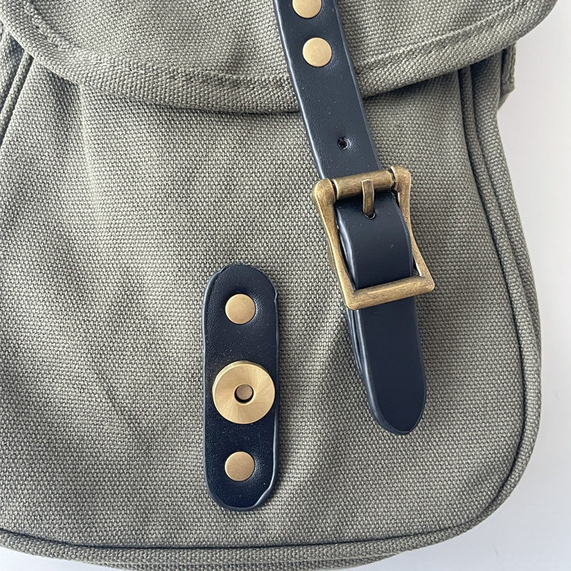 Kunstnerisk Nationalstil Ny Student Crossbody Retro Afslappet Lærredstaske