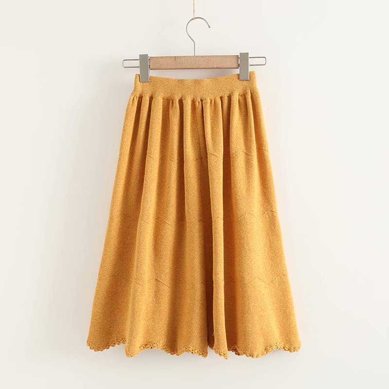 Vintage Children's Fun Versatile Food House Series Knitted Skirt