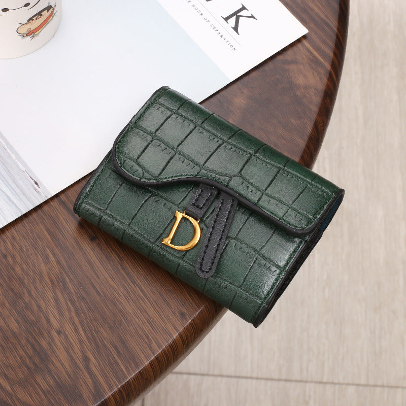 Women's Fashion D-shaped Buckle Zero Wallet