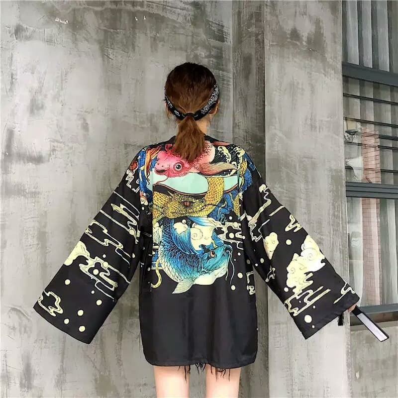 Men's All-match Loose 3D Printed Coat Cardigan