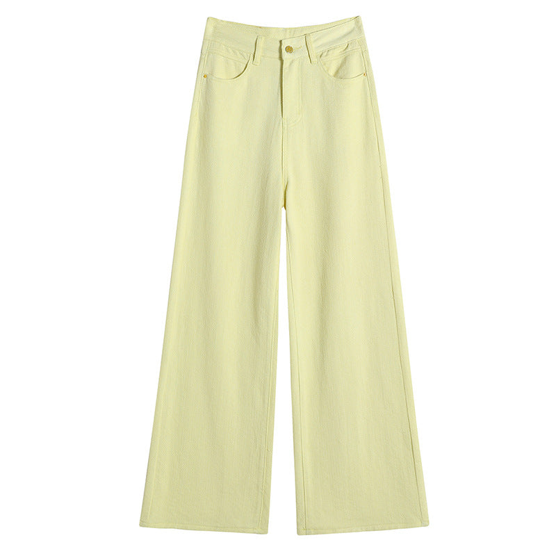 Women's High Waist Dopamine Retro High Street Wide Leg Trousers