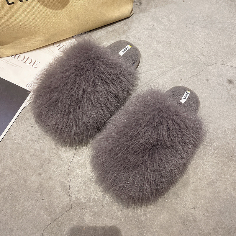 Women's Home Indoor Soft Bottom Non-Slip Plush Slippers
