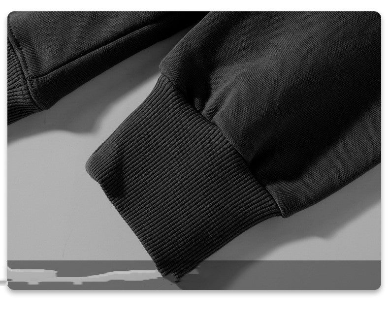 Men's Fashion Brand Thickened Zipper Hood Coat