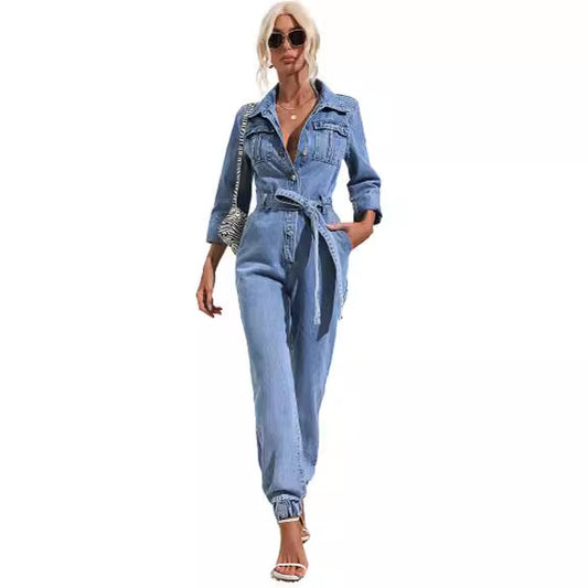 Women's Leisure Commute Temperament Jumpsuit