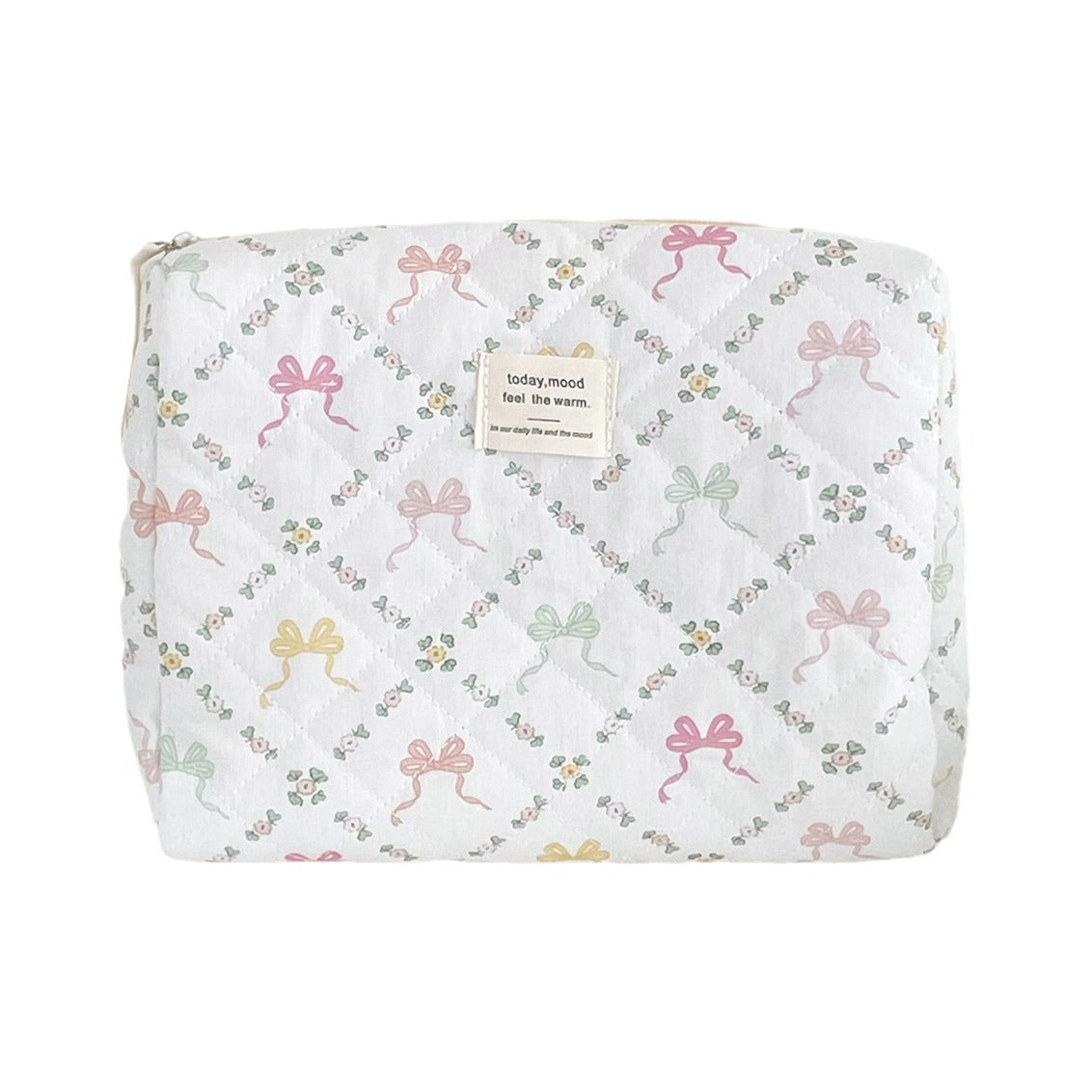 Colorful Bowknot Sweet Style Portable Large Capacity Portable Storage Bag