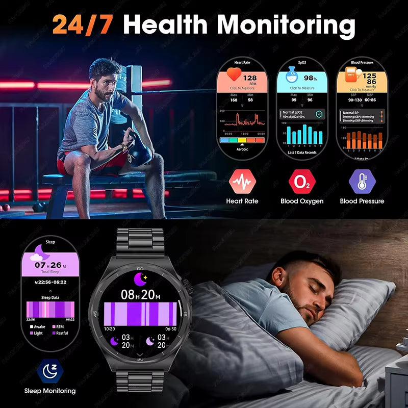 New Bluetooth Calling Men'S Smart Watch 360 * 360 HD Large Screen Heart Rate IP68 Waterproof Outdoor Sports Women'S Smart Watch