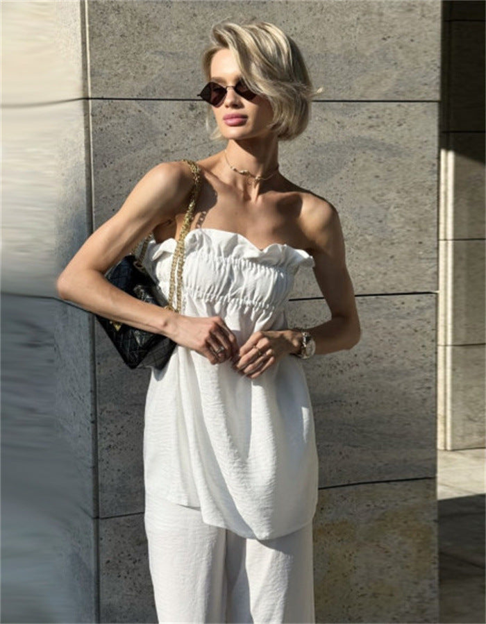 Casual Sweet Womens Two-piece Outfit Set