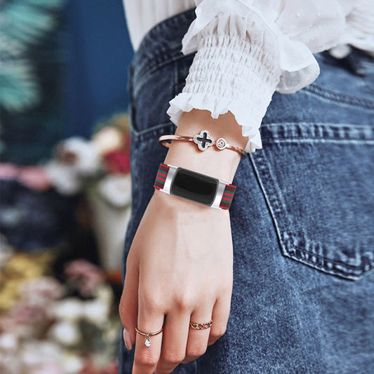 All-matching Adjustable Printed Elastic Watch Strap