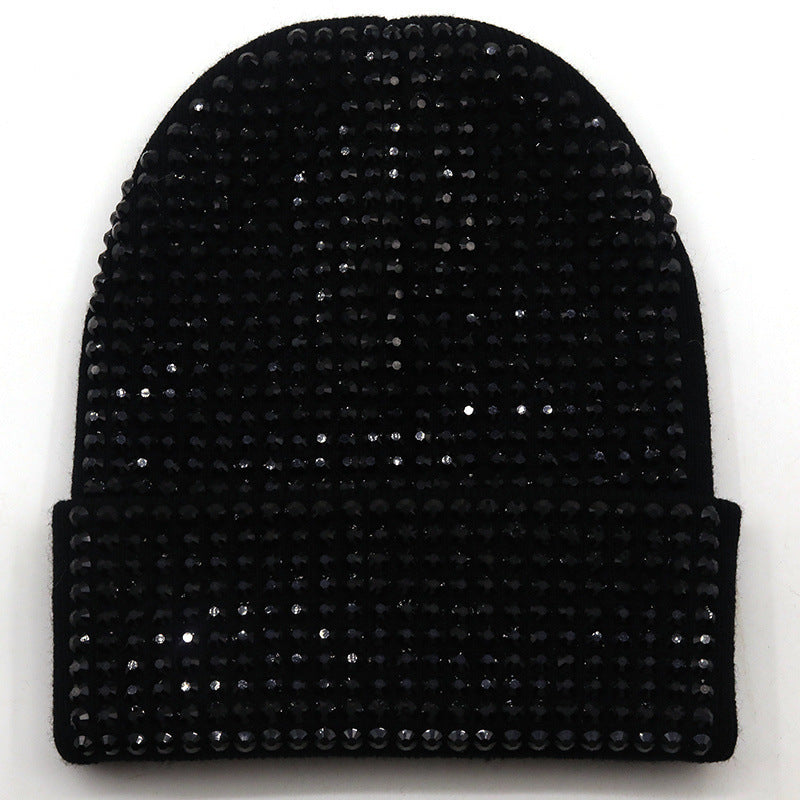 New Diamond Solid Color Handmade Wool Hat