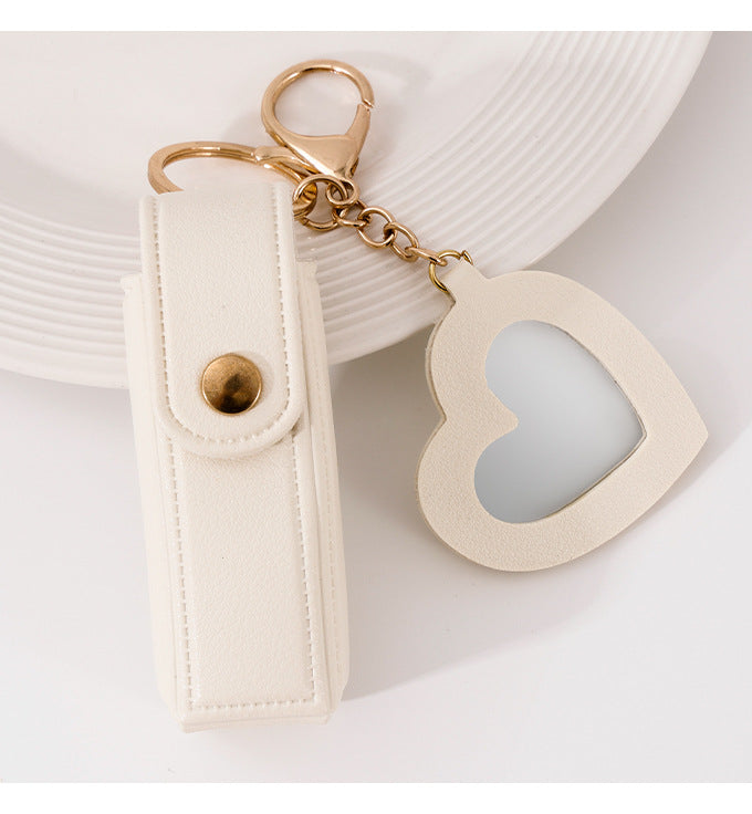 Small Mirror Lipstick Pack Keychain Pendant