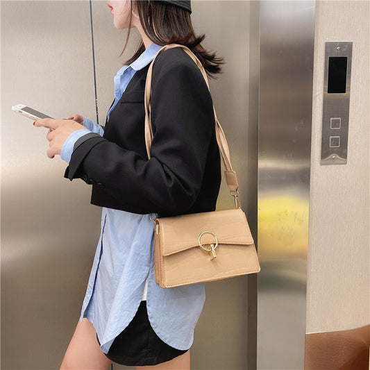 Women's New Trendy Stone Pattern All-match Fashion Diagonal Bag