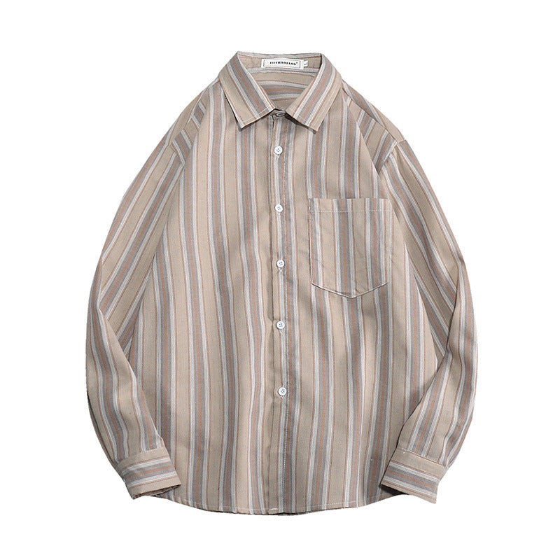 Men's Korean Style Jacket Loose Tide Brand Ins Lapel Shirt