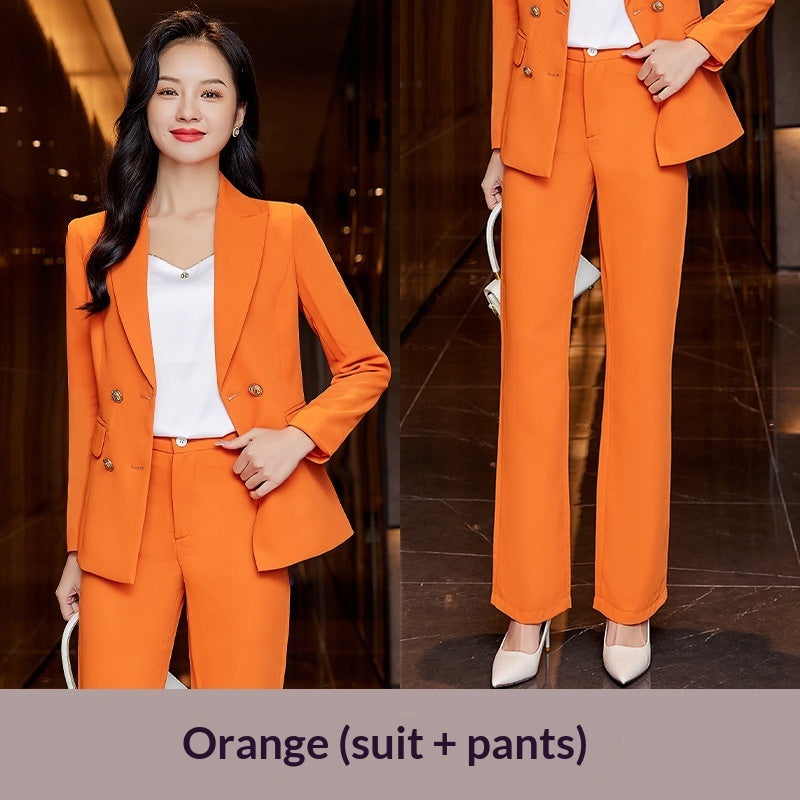 Womens Formal Suit Korean-Style Slim-Fit Casual Blazer With A High-End Professional Finish