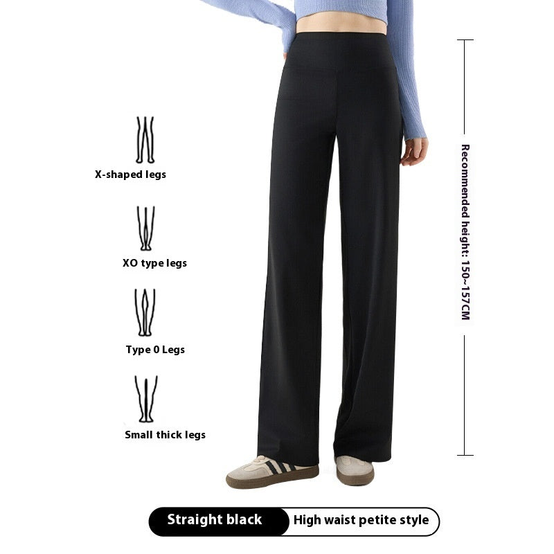 Shark Skin Narrow Version Straight-leg Pants Women