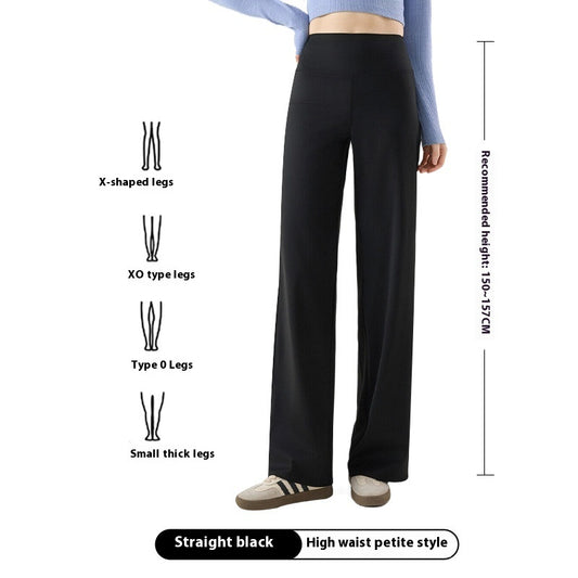Shark Skin Narrow Version Straight-leg Pants Women