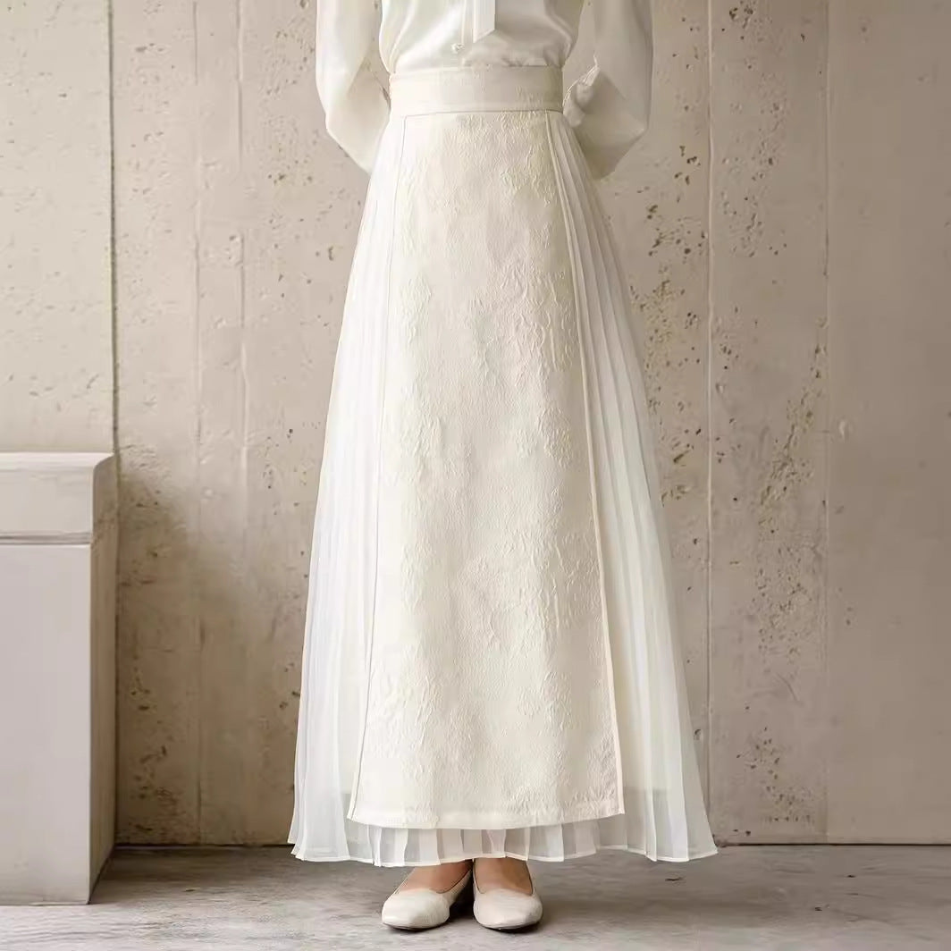 New Chinese Style Artistic Slimming Skirt