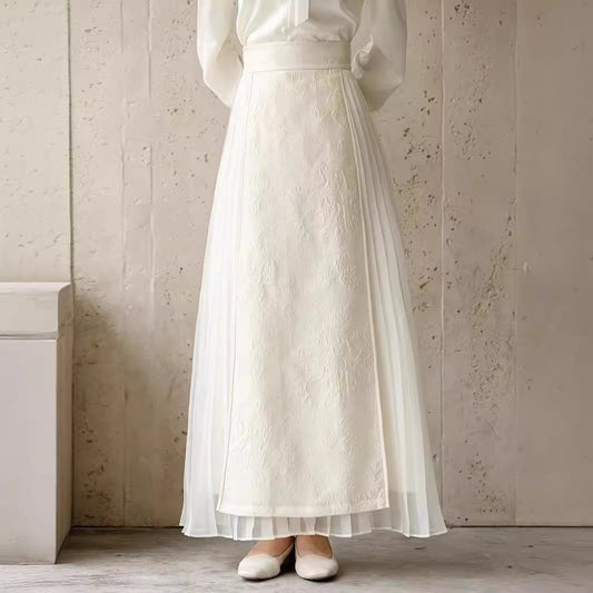 New Chinese Style Artistic Slimming Skirt