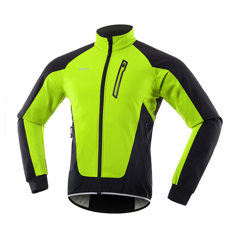 Fleece cycling jersey sports top