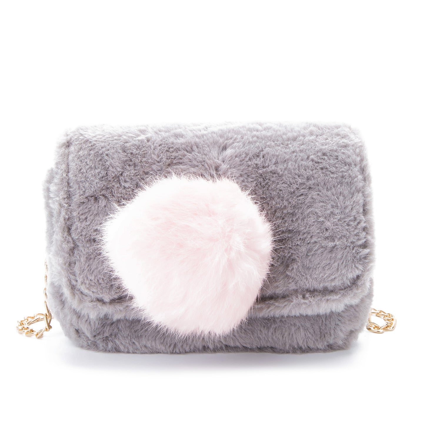 In the winter of new color hair ball bag small package fur fashion rabbit hair Satchel Bag chain